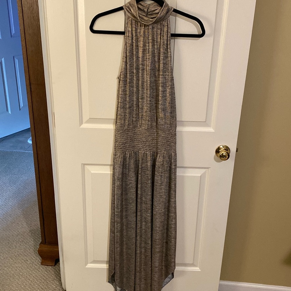 WHBM gold Lame dress. Size small. Gorgeous out for the Holidays or any day!
